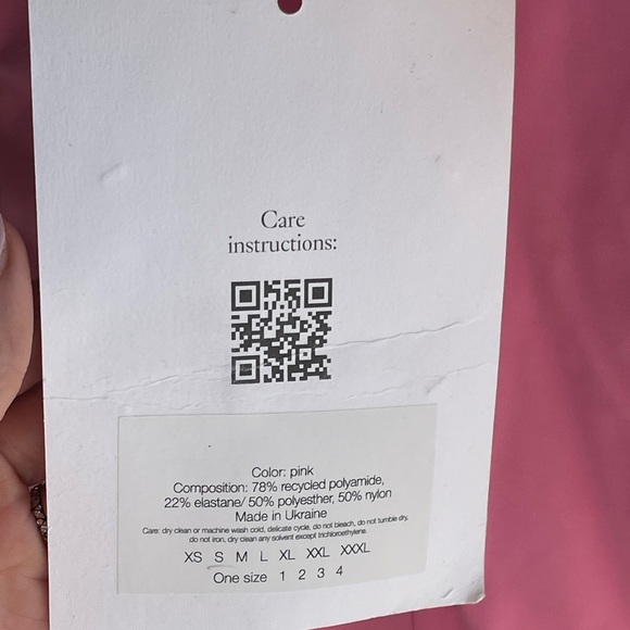 NWT Sleeper Ariel Pink Organza Ruffle Trim One Piece Swimsuit - Picture 4 of 7